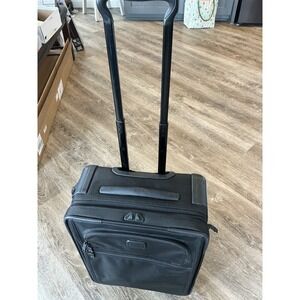 Tumi Carry On Rolling Suitcase 22 Black Ballistic Nylon Luggage